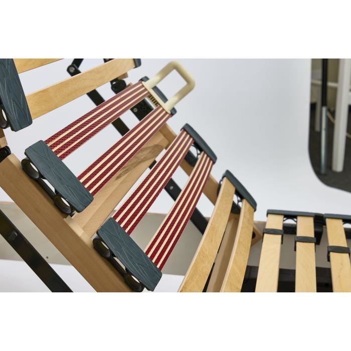 Relaxation set: mattress + electric bed bases 2x80x200cm - Foam - Firm - EQUINOXE Made in France