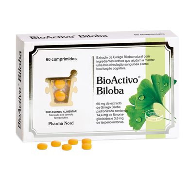 Bioaktivt tilskud til blodcirkulationen Biloba 60 kapsler 60 kapsler