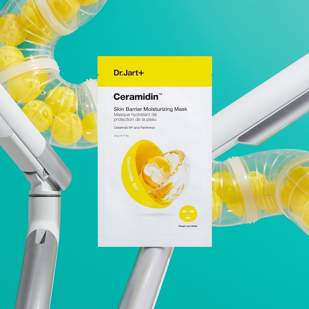 Dr. Jart+ lakštinė veido kaukė „Ceramidin™“ drėkinamoji odos apsauginė kaukė – 18 g