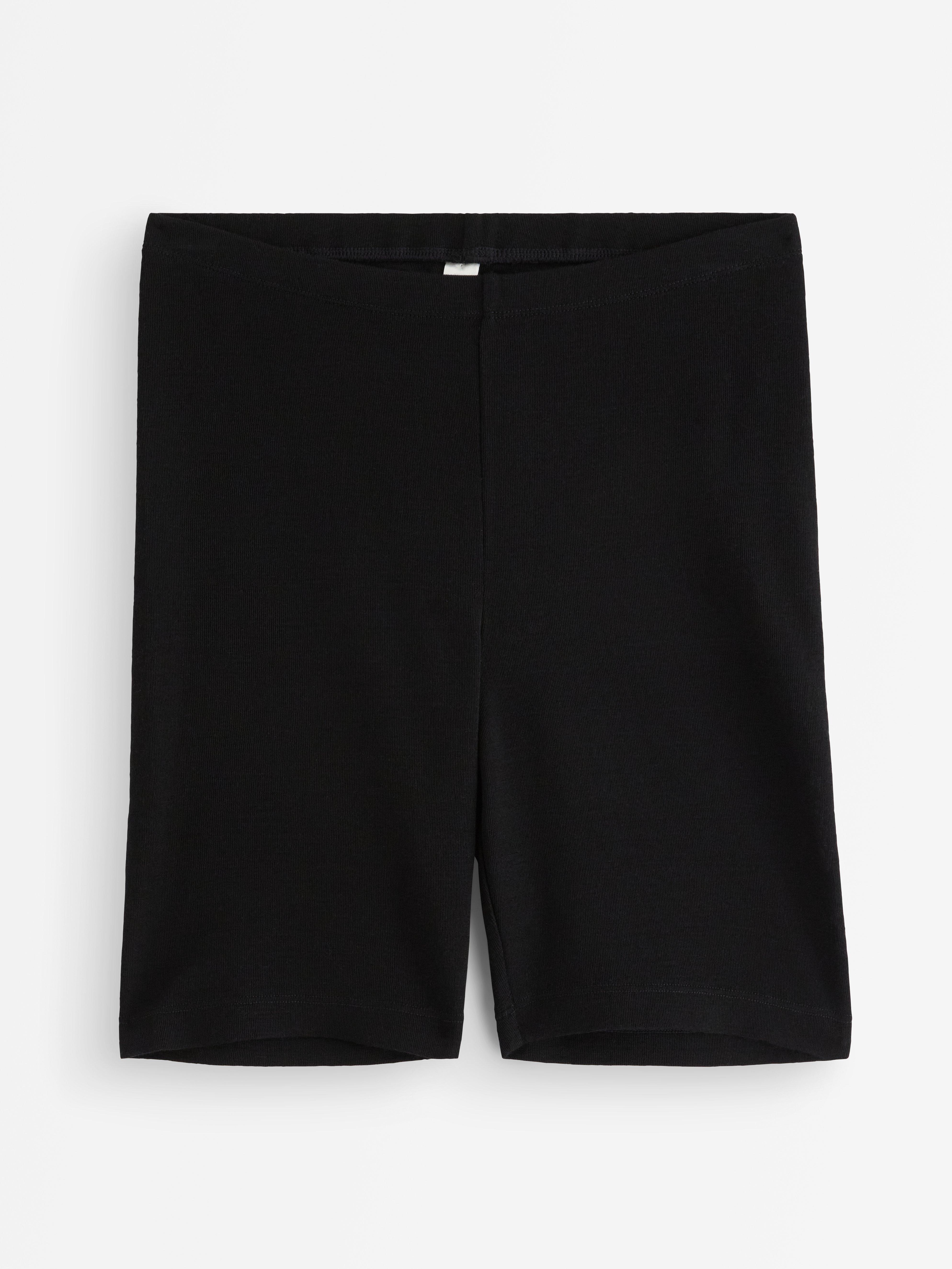 Pantalones de ciclismo de lana merino negros
