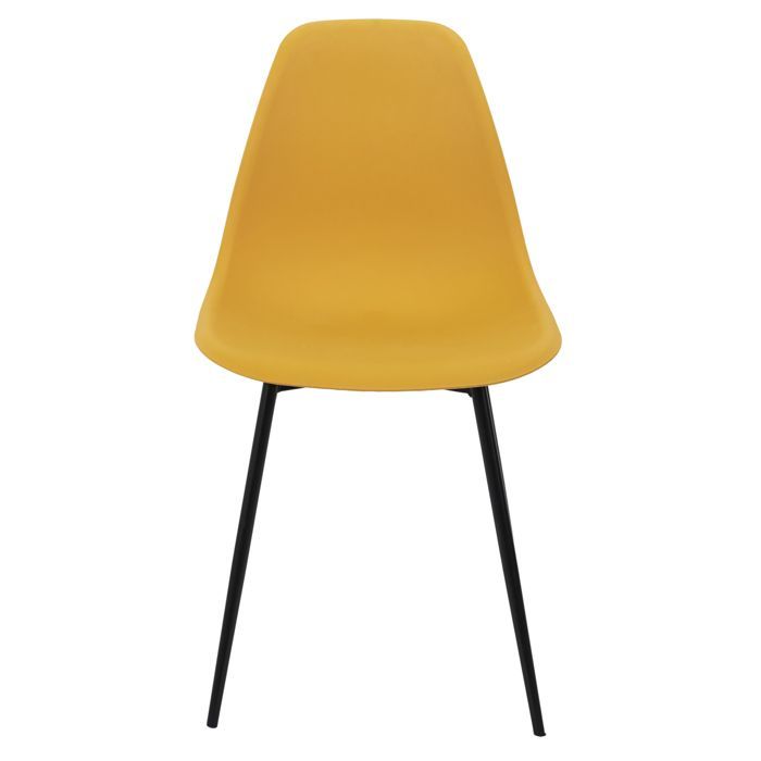 Stoel - Home Deco Factory - Gustav - Strak Design - Geel