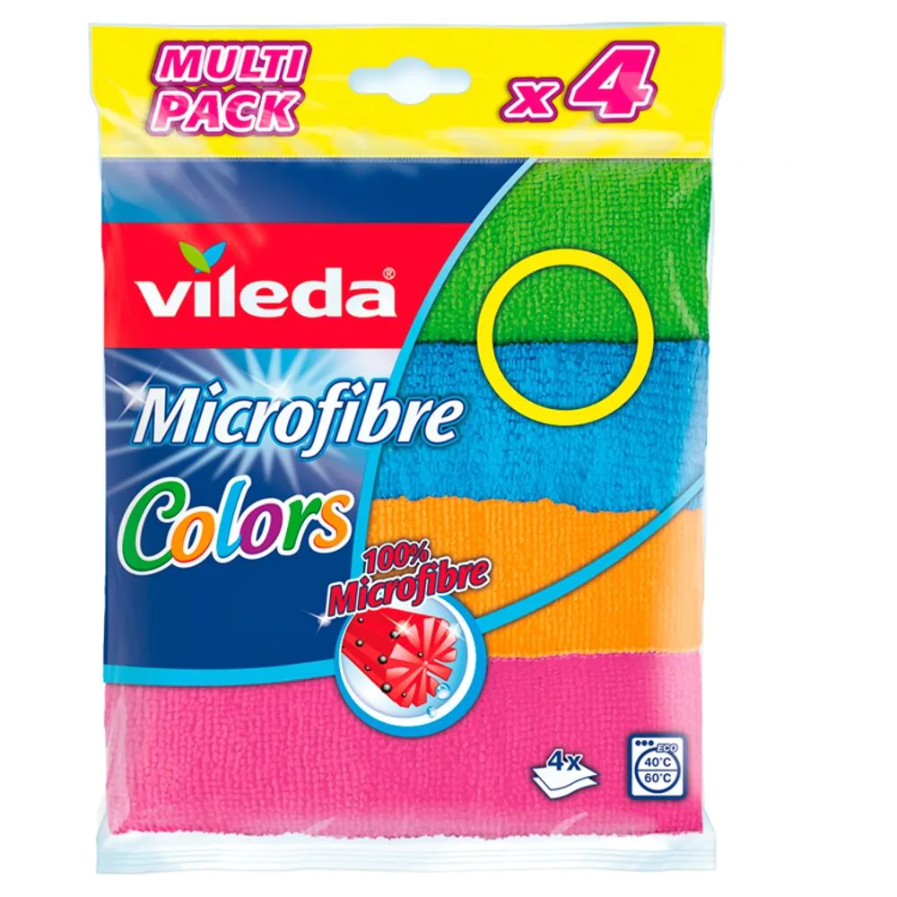 Vileda Colors - Ściereczka mikrofibra 4 szt.
