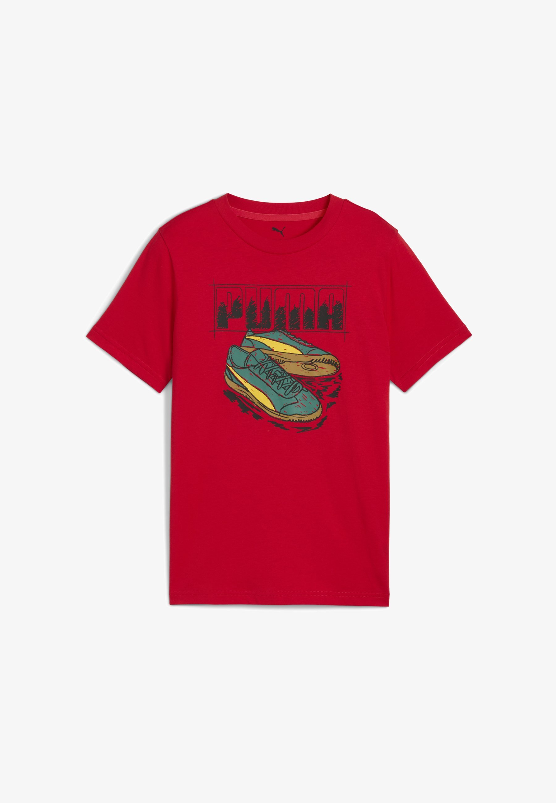 Puma GRAPHIC TEE - T-shirt met print - voor altijd rood