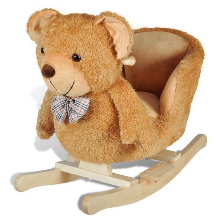 Jouet à bascule - vidaXL - Ourson - Confort - Peluche douce - 12 mois et plus