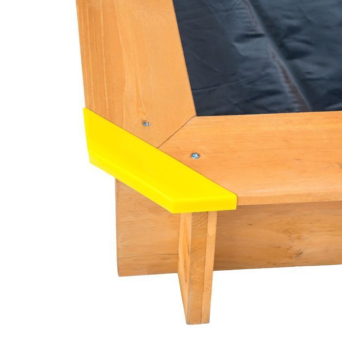 Arenero - TECTAKE - EMILIA Jardín de infancia con techo y terraza de madera 120 x 120 x 120 cm - Rojo