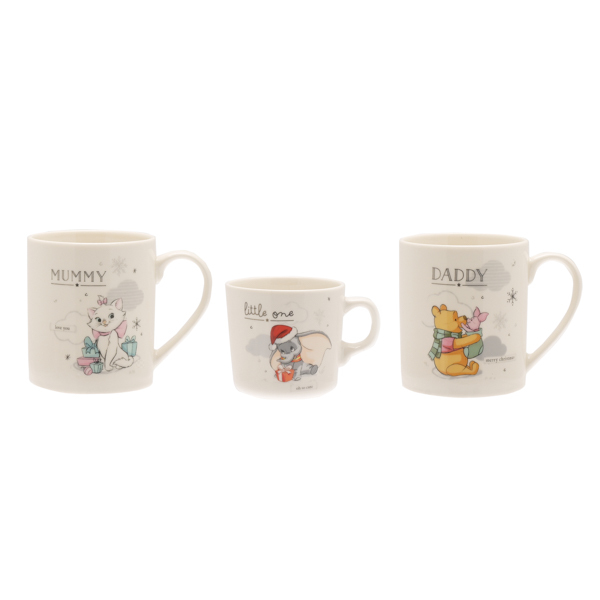 Conjunto de canecas Disney Magical Beginnings para mamãe, papai e bebê