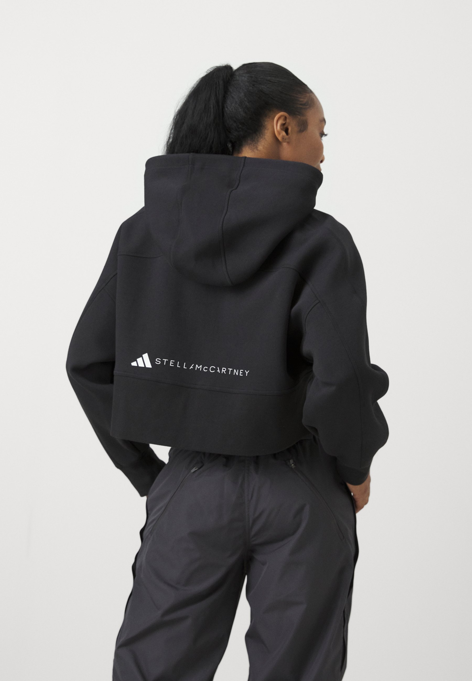 adidas by Stella McCartney HOODIE - Sweatshirt met rits - zwart