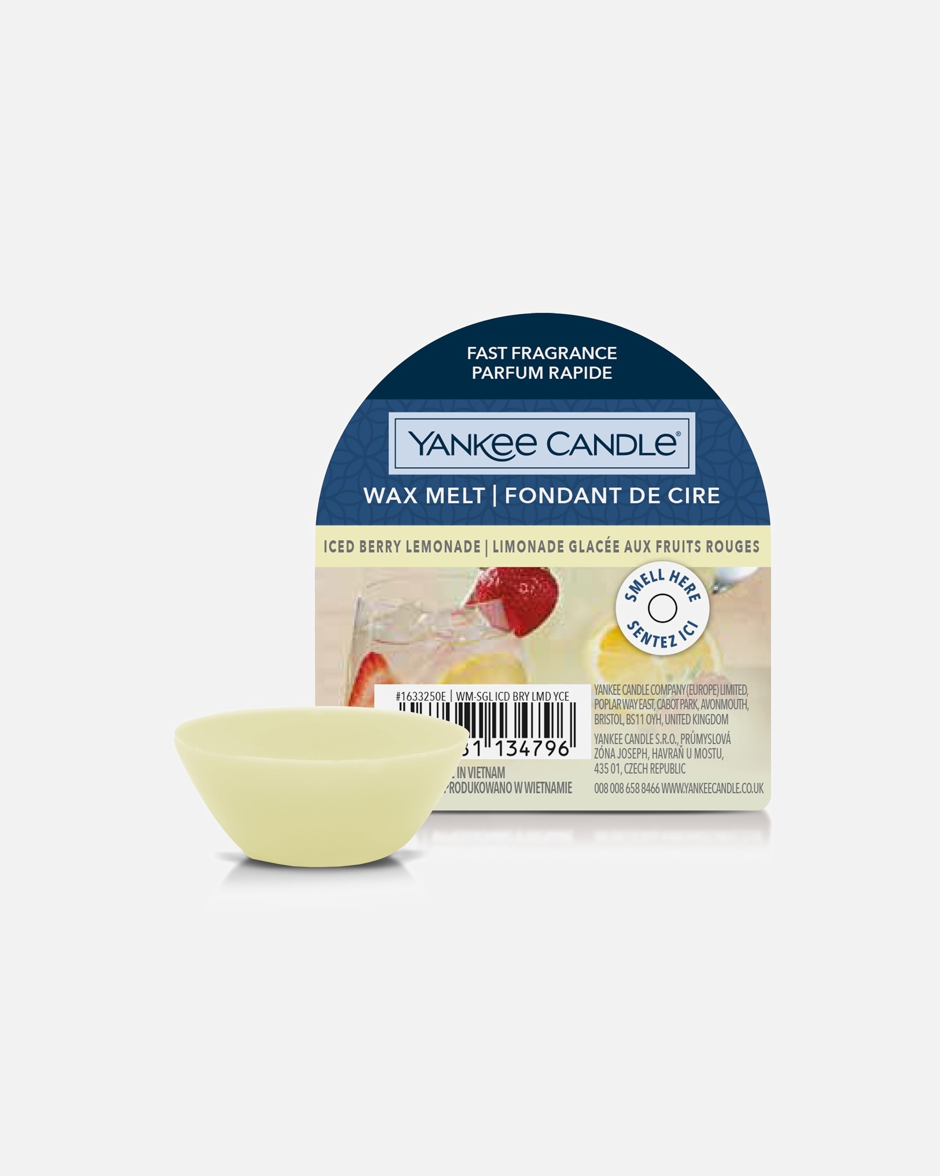 YANKEE CANDLE Fondants Limonade Glacée aux Fruits Rouges
