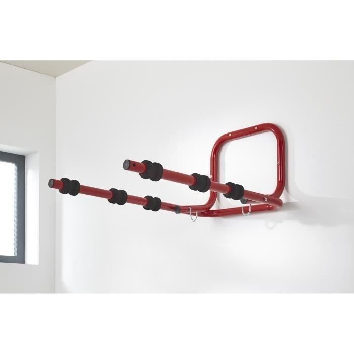 Suporte de parede dobrável MOTTEZ para 3 bicicletas ou multiuso