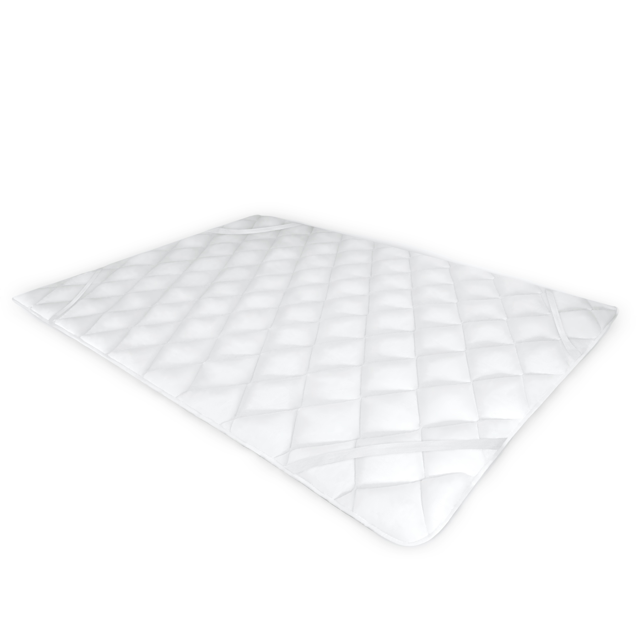 Cubrecolchón de 160x200 cm - Relleno de microfibra - Suave y mullido - Lavable a máquina