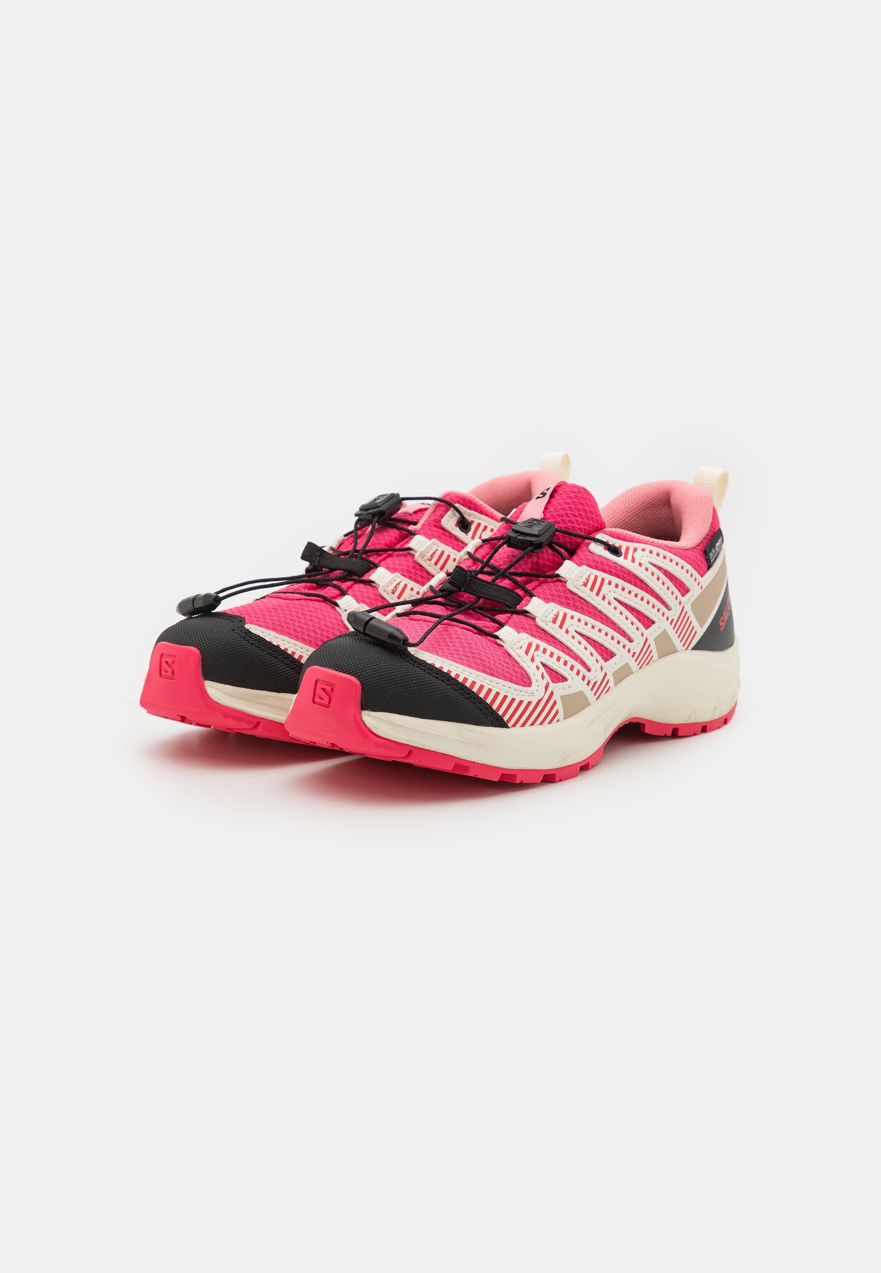 Salomon XA PRO V8 WASSERDICHTE UNISEX-WANDERSCHUHE - ROUGE ROT/Vanilleeis/Flamingorosa