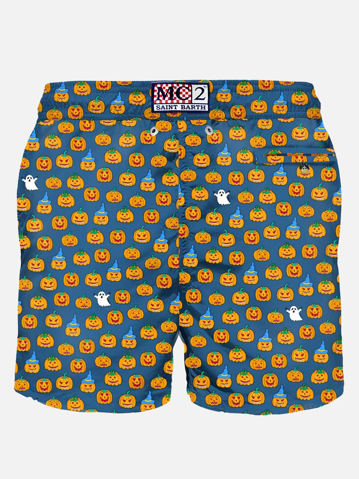 Leichter Herren-Badeanzug mit Halloween-Print
