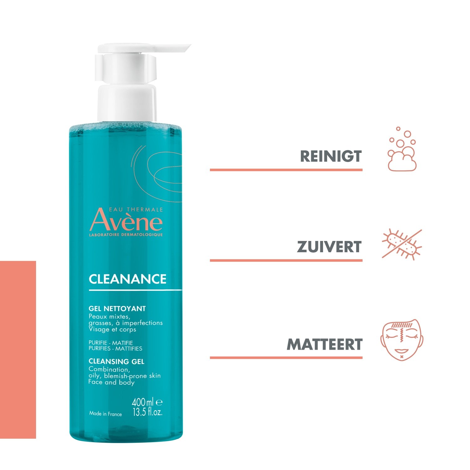 Avène Cleanance čistiaci gél na tvár - 200 ml