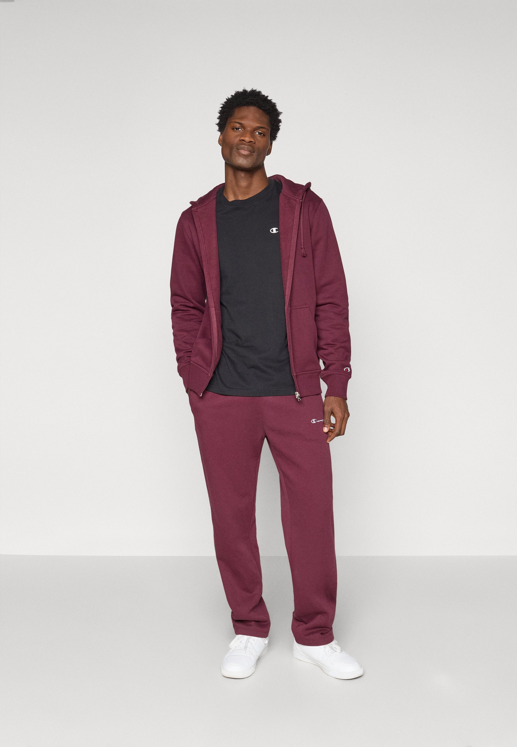 Champion ICONS STRAIGHT HEM PANTS - Trainingsbroek - bordeaux