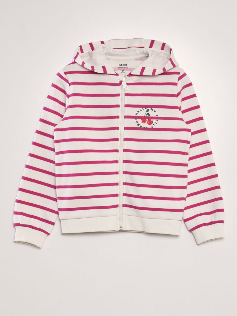 Hoodie met print - ROZE