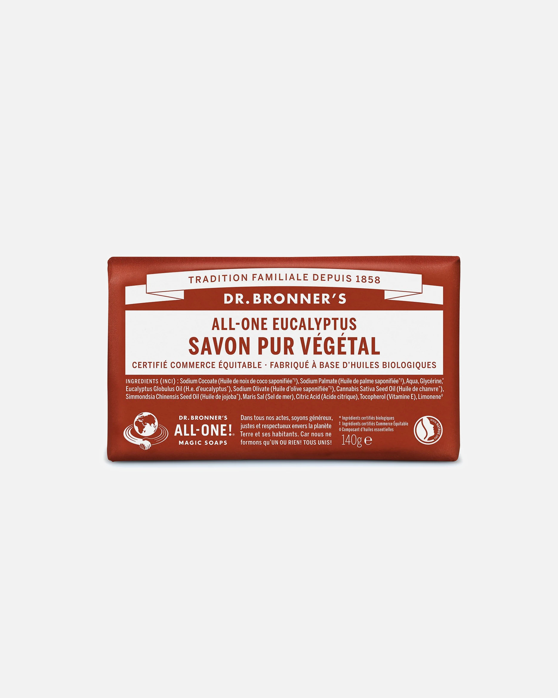 Dr. Bronner's Savon solide Eucalyptus