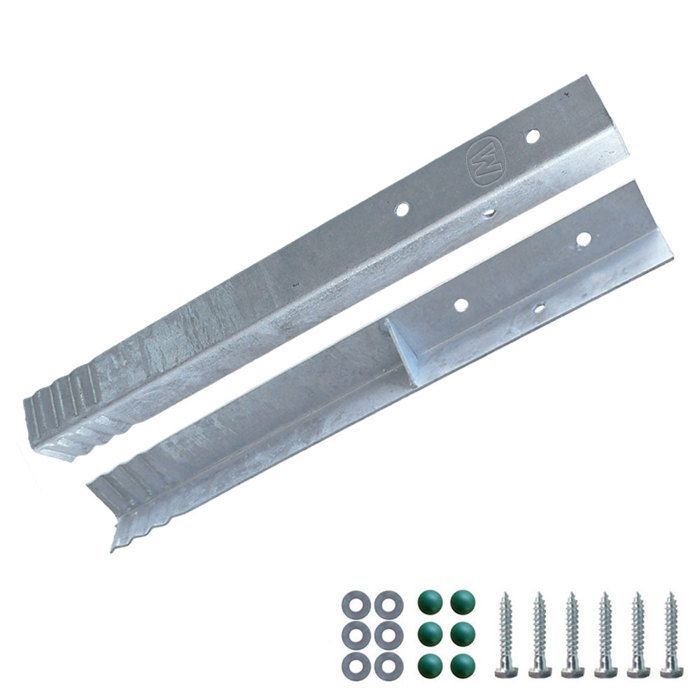 WICKEY SolidLock Eckanker – 4er-Pack – Verzinkte Stahlanker – 10 Jahre Garantie*