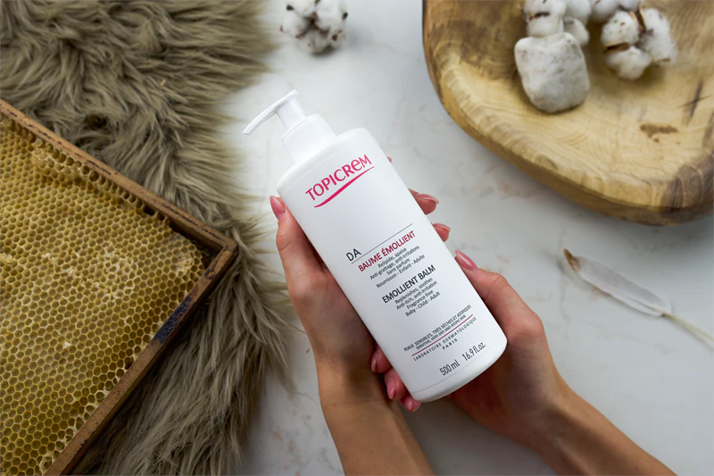 Topicrem AD Emollient Balm, een voedende lichaamsbalsem voor de droge en atopische huid.