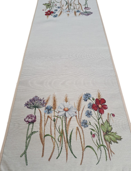 Bieżnik Na Stół 40X100 Cm Dekoracyjny Ozdobny Grano Natural