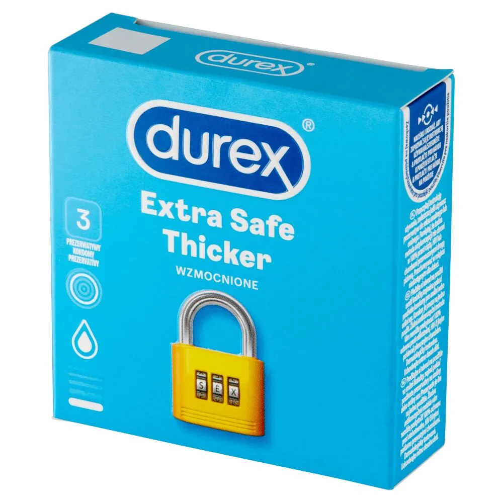 Durex Extra Safe prezerwatywy, 3 szt.