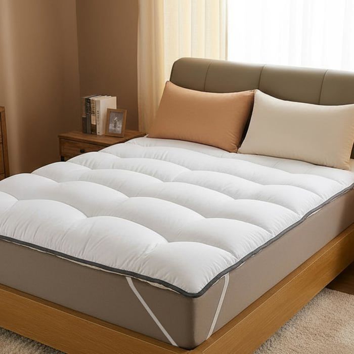 CATAVANA - Cloud Mattress Topper - 180x200 cm - Hypoallergenic, Breathable, Anti-Dust Mite, Ideal for a Double Mattress