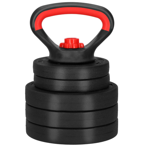 Kettlebell z regulacją obciążenia zestaw 5 talerzy na hantle