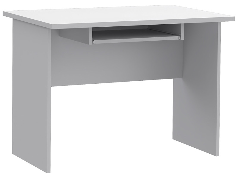 Białe minimalistyczne biurko do komputera 100 cm - Avrix