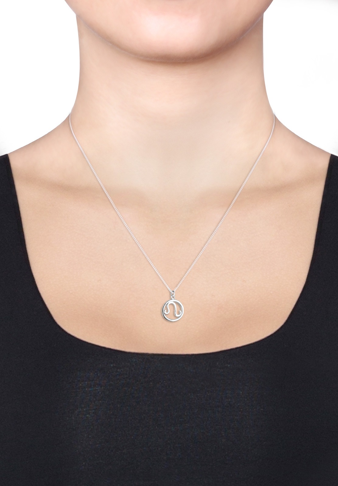 Elli Femme Pendentif du Zodiaque Léo Filigrane en Argent Sterling 925