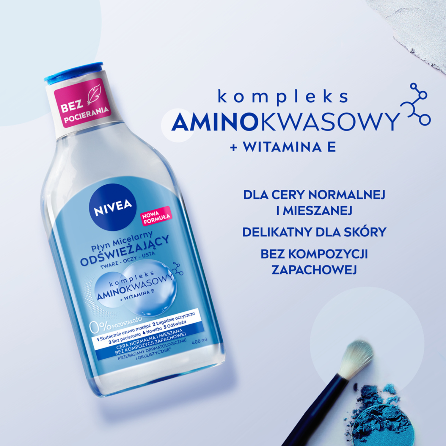 Nivea Micellar Ντεμακιγιάζ για Κανονική και Μικτή Επιδερμίδα 400ml
