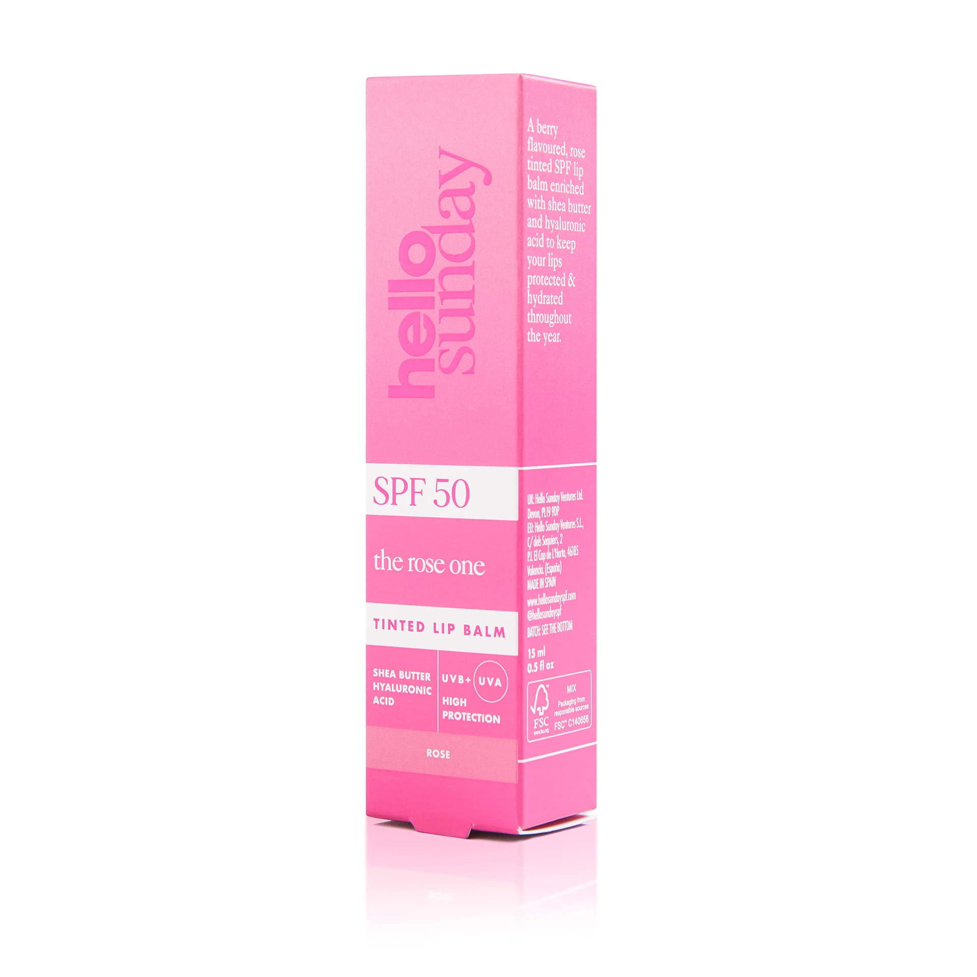 The Rose One - Balzam za usne u boji SPF50 Rose - Hello Sunday