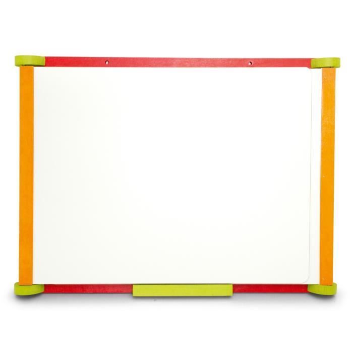 Jeujura houten drieluik whiteboard met 3 zijden (1 magnetisch en 2 krijtborden)