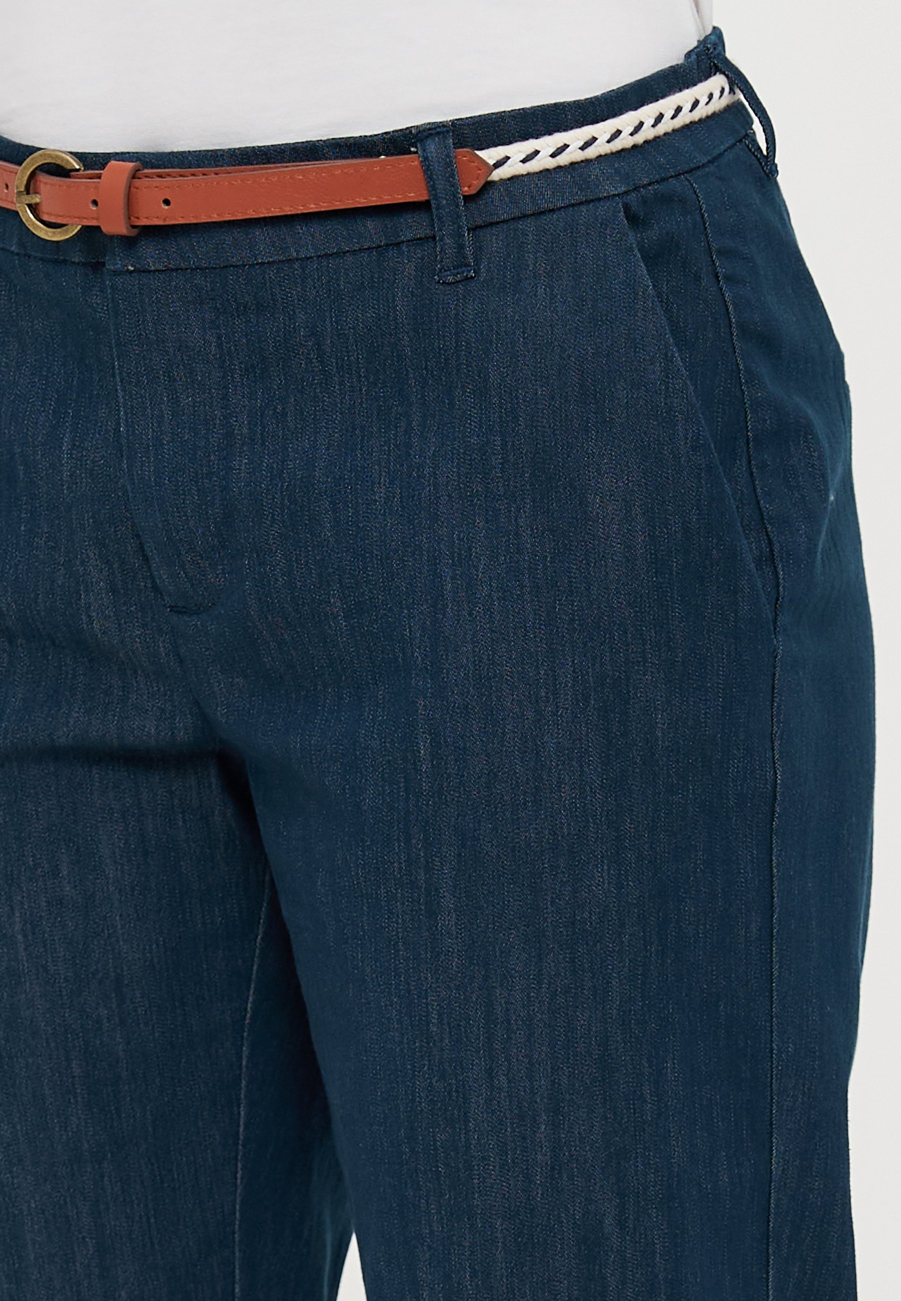 ONLY Petite ONLBIANA BELT - Chinos - Total Eclipse Melange