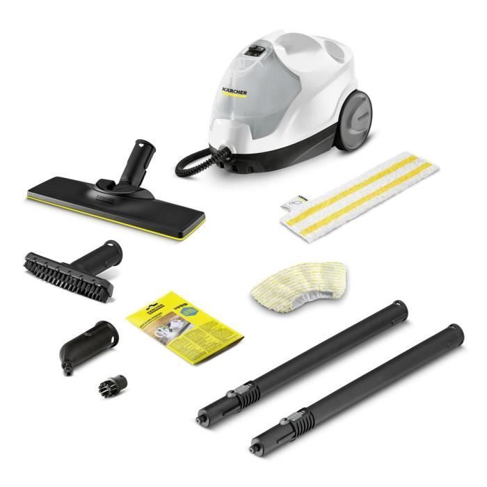 KARCHER SC 4 Easy Fix - Pulitore a vapore - 2000 W - 3,5 bar, autonomia illimitata, elimina fino al 99,9% dei virus e