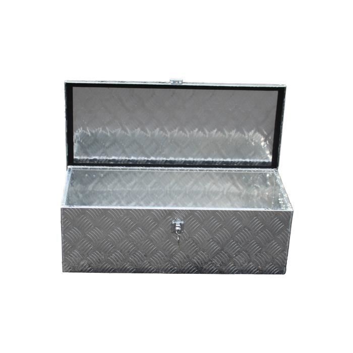BC-elec - NETTB-18 Aluminum Tool Box, Storage Box, Aluminum Transport Case for Vehicle, 76x33x25cm, 60 Liters