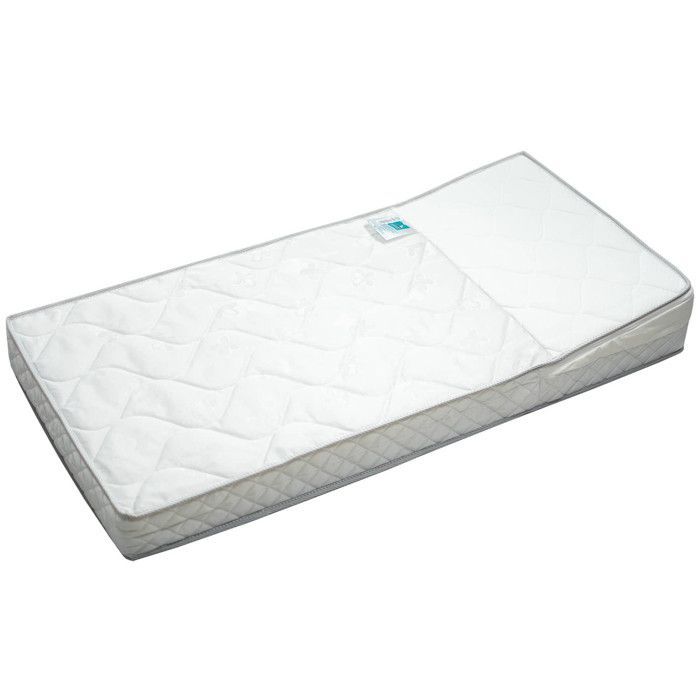 SEVIRA KIDS | Matelas bébé Anti-Reflux avec Plan Incliné amovible - Made in France Blanc - 60x120 Blanc 60x120 Made in Fran