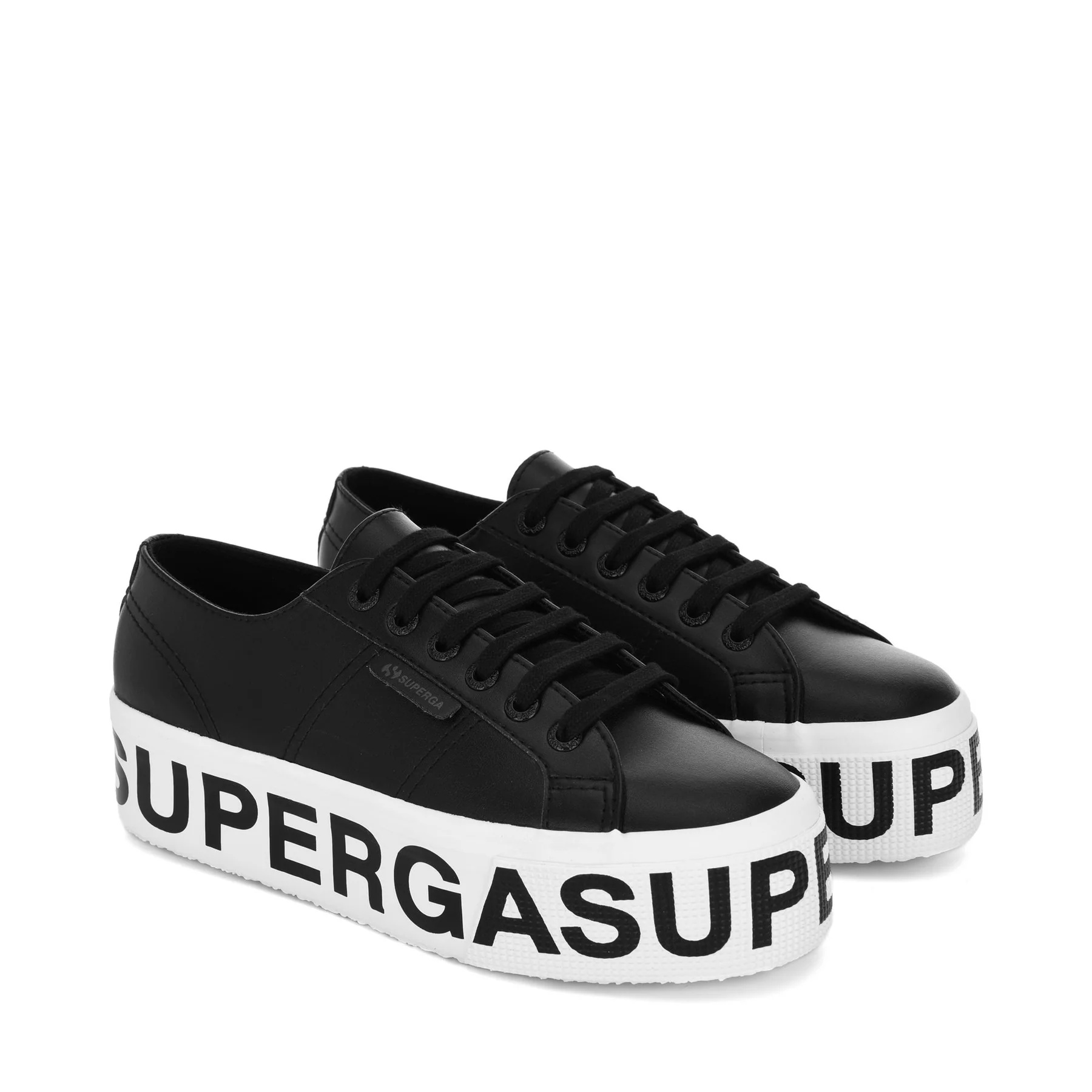 2790 VEGAN MATERIAL PLATFORM LETTERING-BLACK
