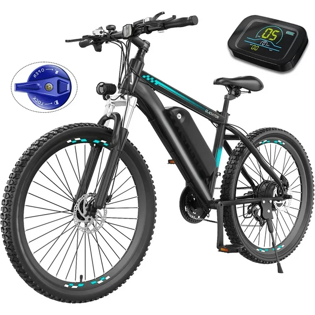 Funcid Elcykel, Elcykel för Vuxna 27,5 elcykel 500W Elcykel för Vuxna, 19,8 MPH Elmountainbike, 48V 10,4Ah Batteri