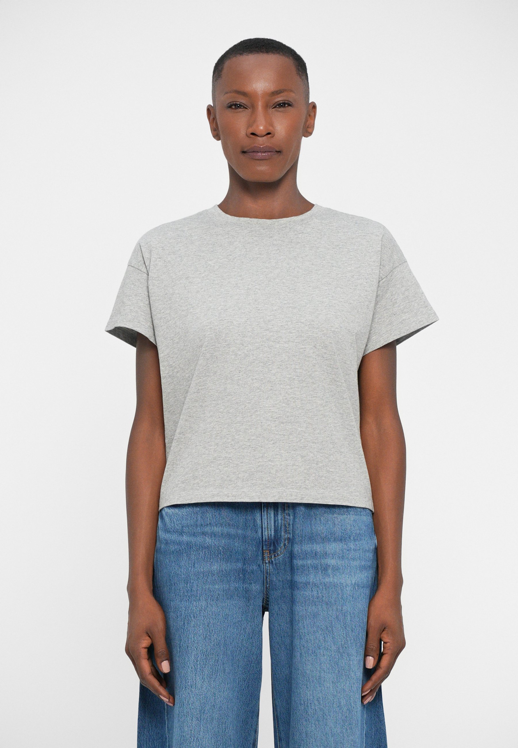 rag & bone KELLY BOXY TEE - Βασικό μπλουζάκι - γκρι