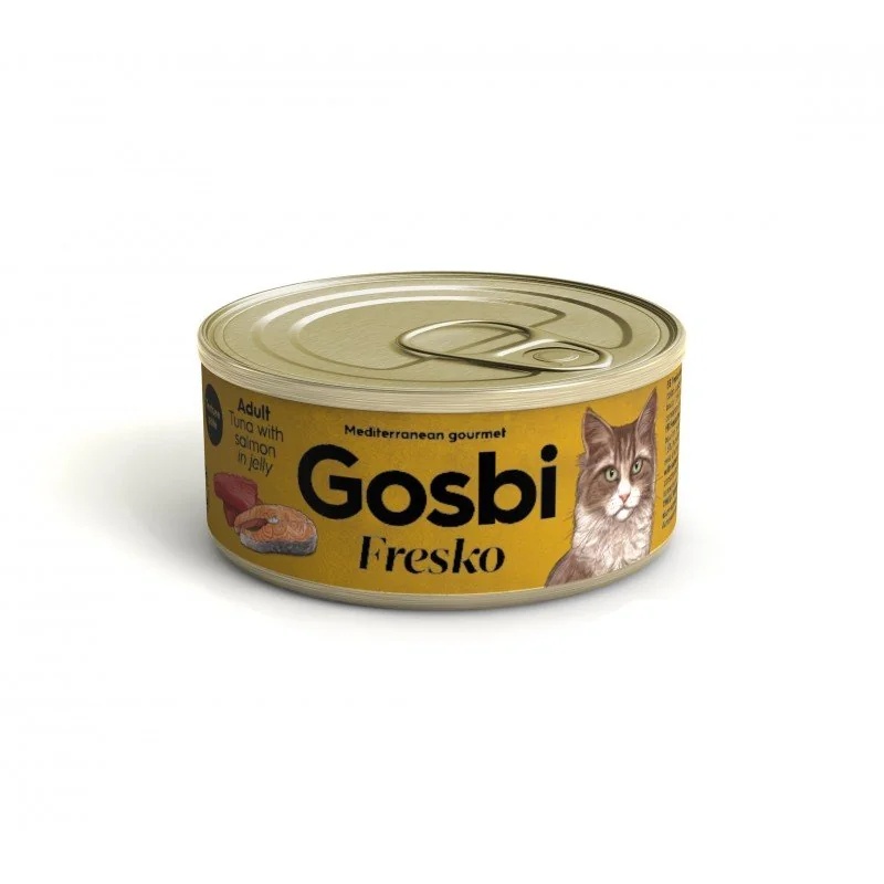 GOSBI Gosbi Fresco pour chat adulte au thon et saumon en pâté