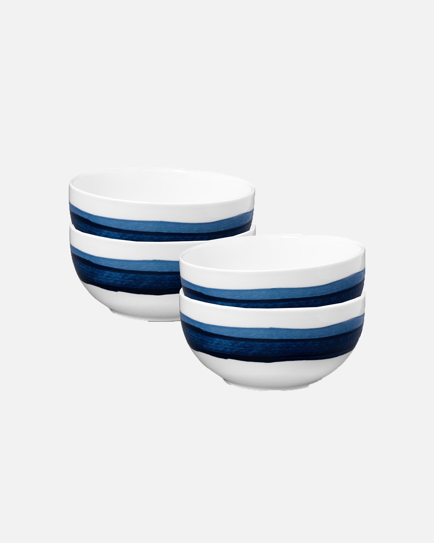vtwonen Kom bemalte Schüsseln, 4er-Set – 15 cm