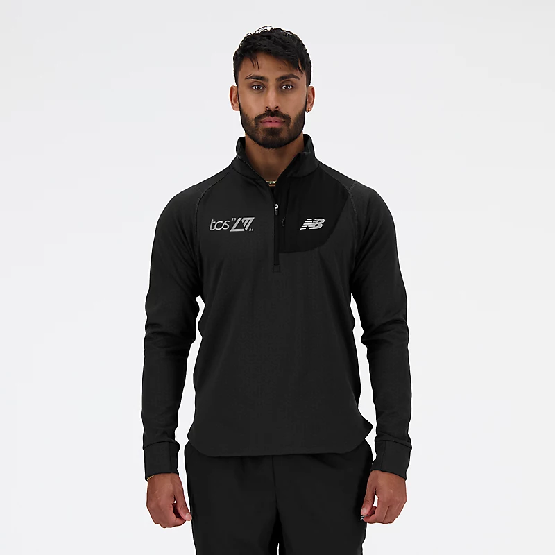 NB Heat Grid London Edition Herren-Halbzip-Jacke – SCHWARZ