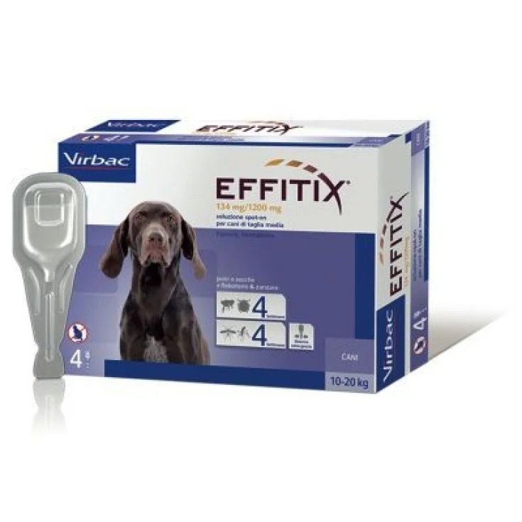 VIRBAC Effitix Spoton Medium (10-20 kg) 4 pipetas