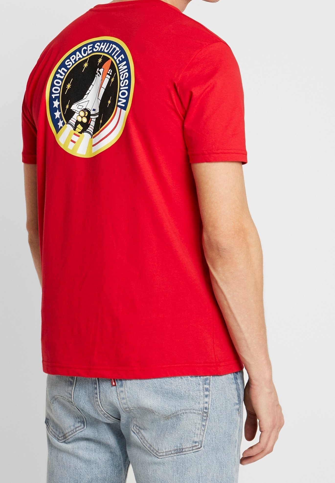 T-shirt imprimé Alpha Industries - rouge