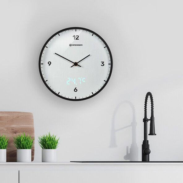 MyTime LEDsec wall clock, white