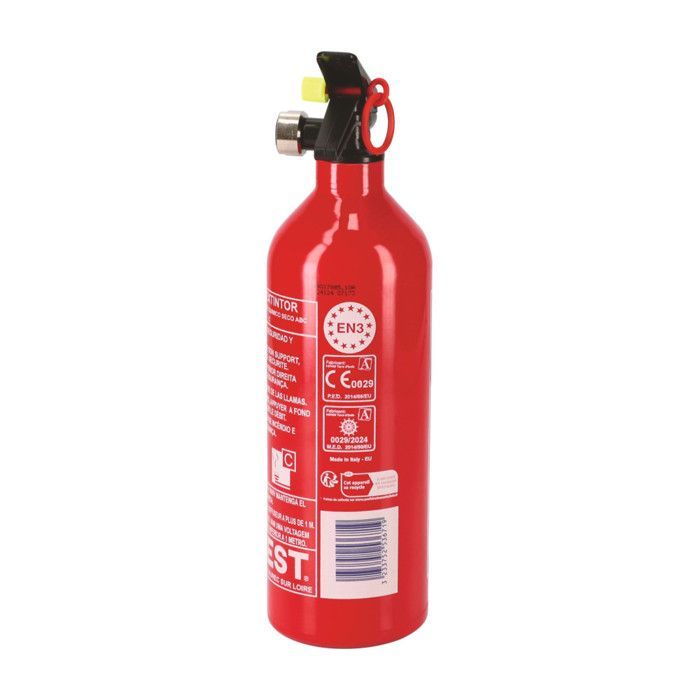 Extincteur 1kg à poudre classe ABC avec manomètre - AUTOBEST
