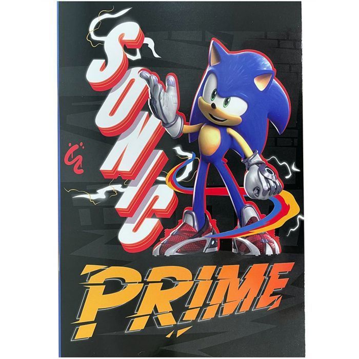 Notebook - SONIC - Sonic Prime - 40 pages - Softcover - B/5 format (17x25 cm)