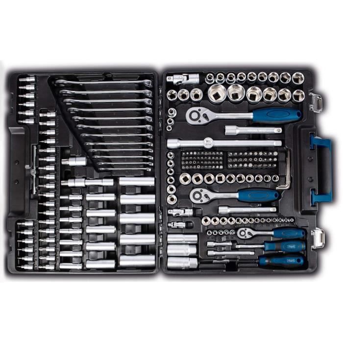 217-piece tool case - SCHEPPACH - TB217 - Chrome vanadium steel and steel tools