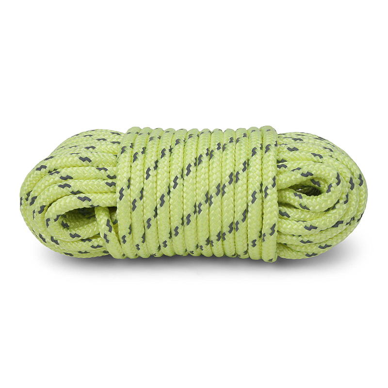 Arbejdsreb 6 mm 15 m, pp gul, fluorescerende