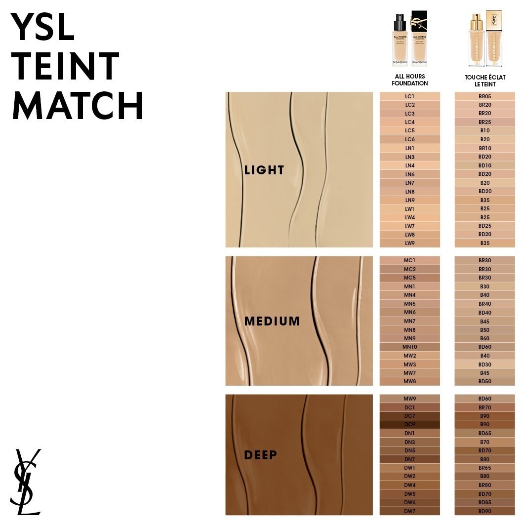 Yves Saint Laurent Foundation All Hours makiažo pagrindas – 25 ml