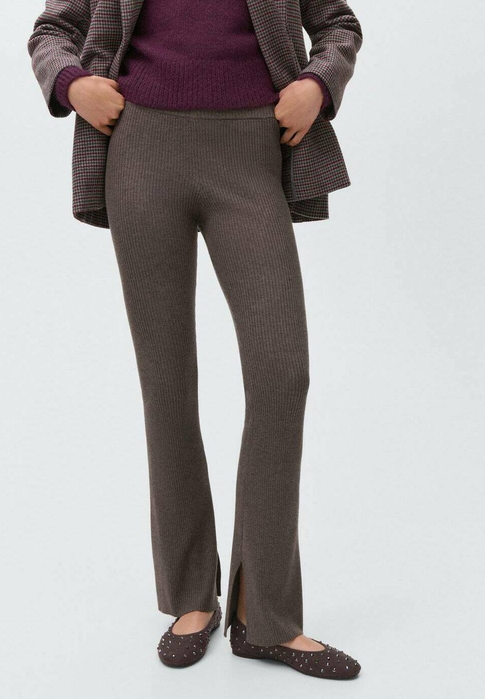 Mango Kids TEEN - Trousers - medium brown